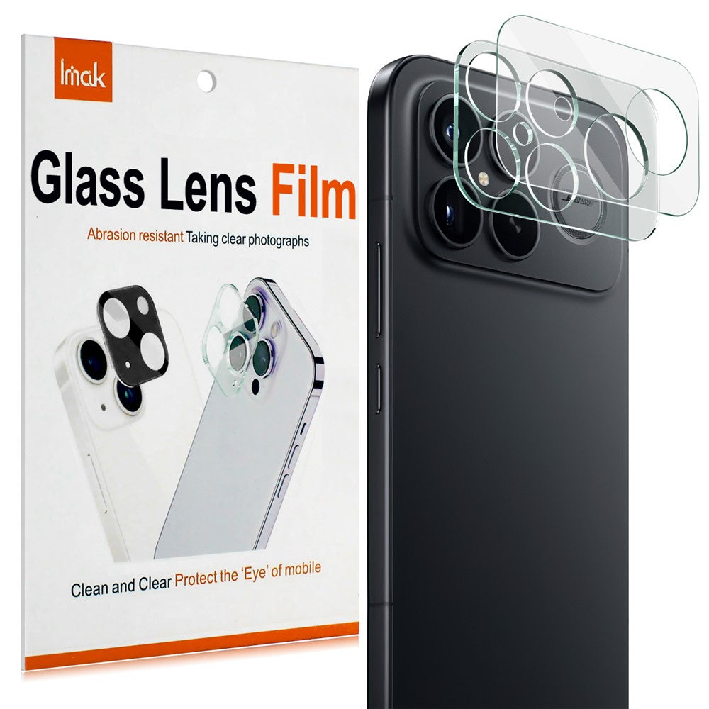 IMAK For Xiaomi Redmi K90 Pro Max 5G / Poco F8 Ultra Tempered Glass Camera Lens Protector + Acrylic Lens Cap