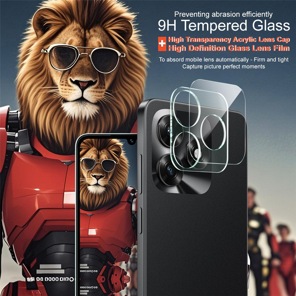 Tempered Glass Camera Lens Film+Acrylic Lens Cap IMAK For Honor X5c Plus 4G / X5c 4G