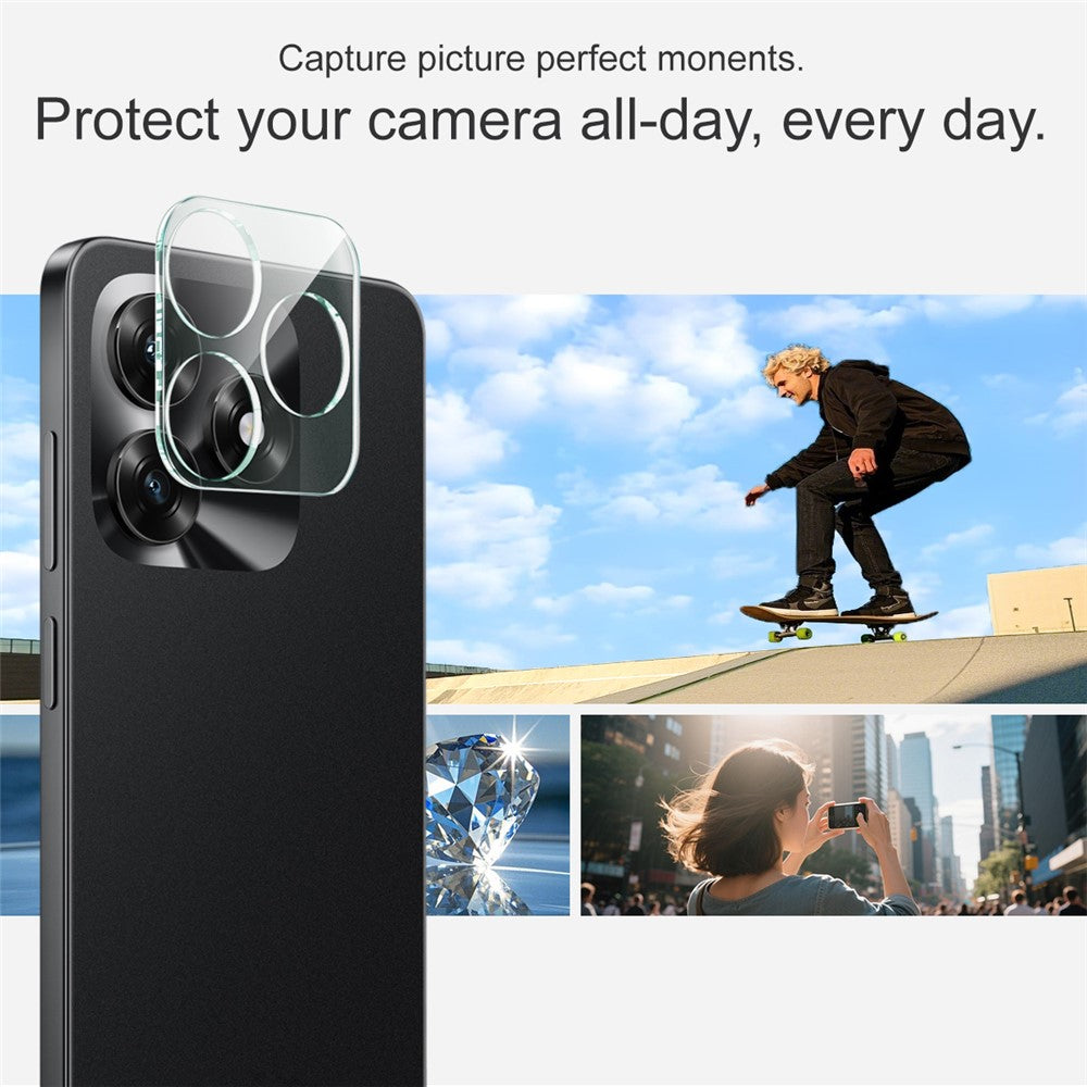 Tempered Glass Camera Lens Film+Acrylic Lens Cap IMAK For Honor X5c Plus 4G / X5c 4G