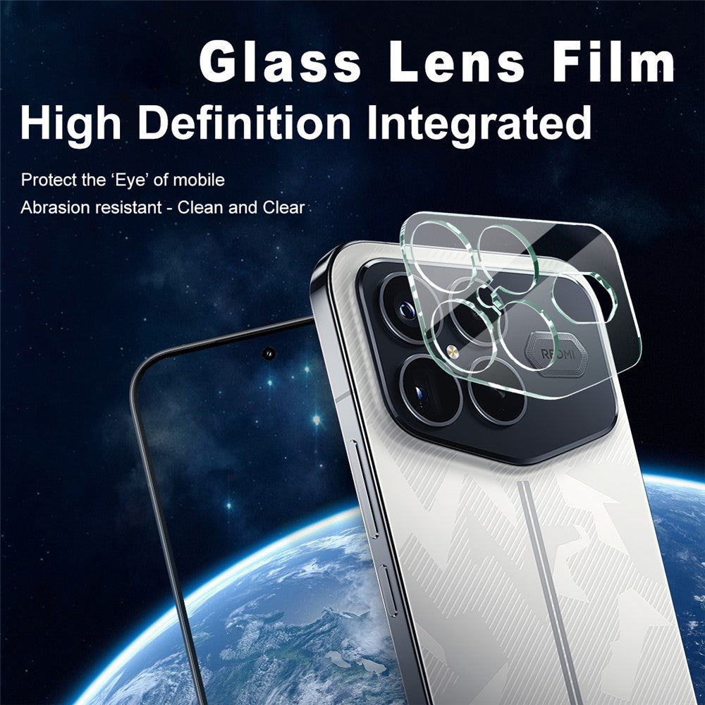 IMAK For Xiaomi Redmi K90 Pro Max Champion Edition Tempered Glass Full Cover Camera Lens Protector + Acrylic Lens Cap