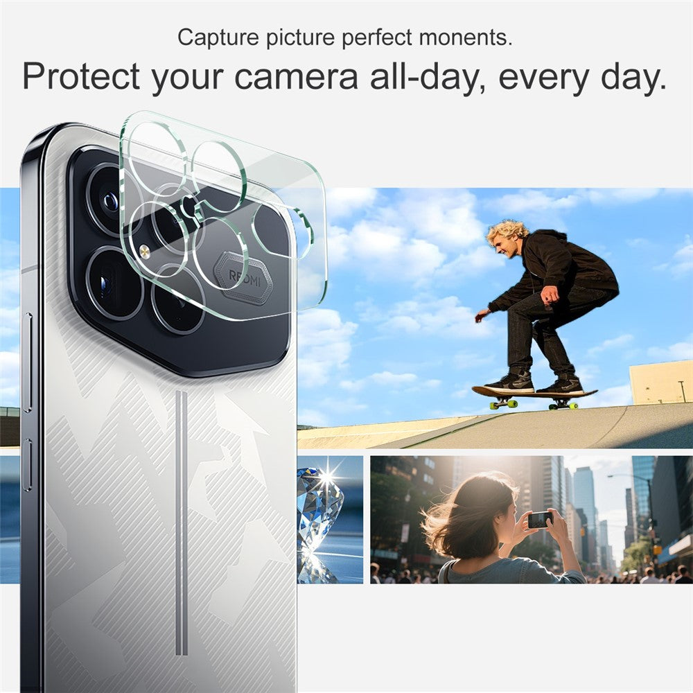 IMAK For Xiaomi Redmi K90 Pro Max Champion Edition Tempered Glass Full Cover Camera Lens Protector + Acrylic Lens Cap