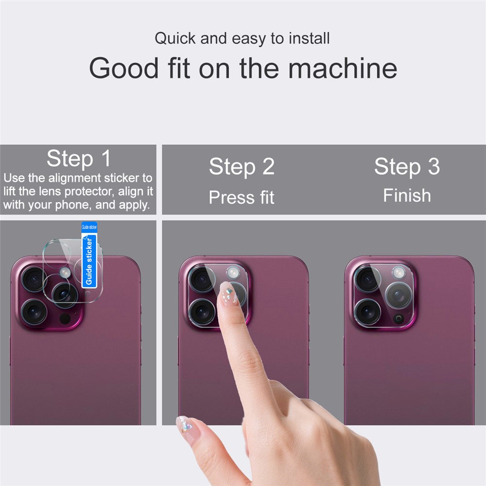 IMAK For Xiaomi Redmi K90 Pro Max Champion Edition Tempered Glass Full Cover Camera Lens Protector + Acrylic Lens Cap