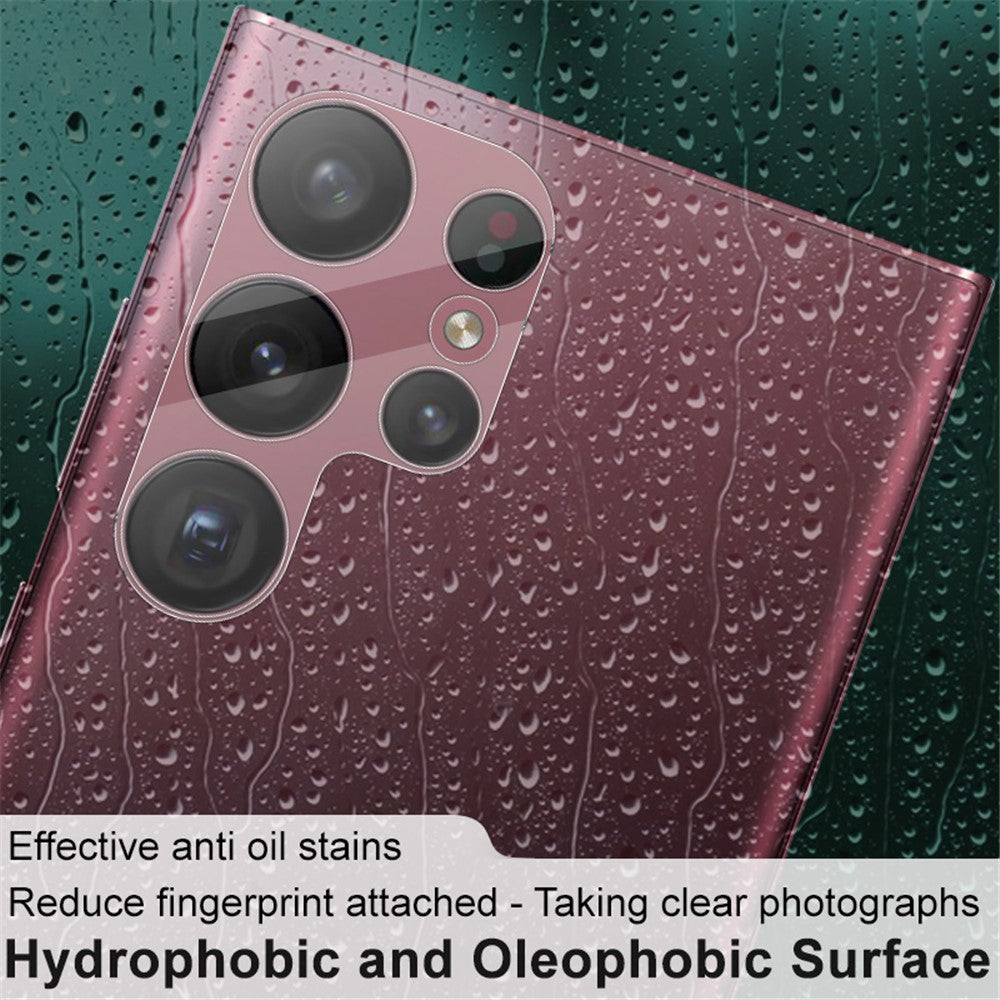 IMAK Ultra Clear Anti-scratch Camera Lens Protector for Samsung Galaxy S23 Ultra, Anti-explosion Integrated Tempered Glass Lens Film + Acrylic Lens Cap