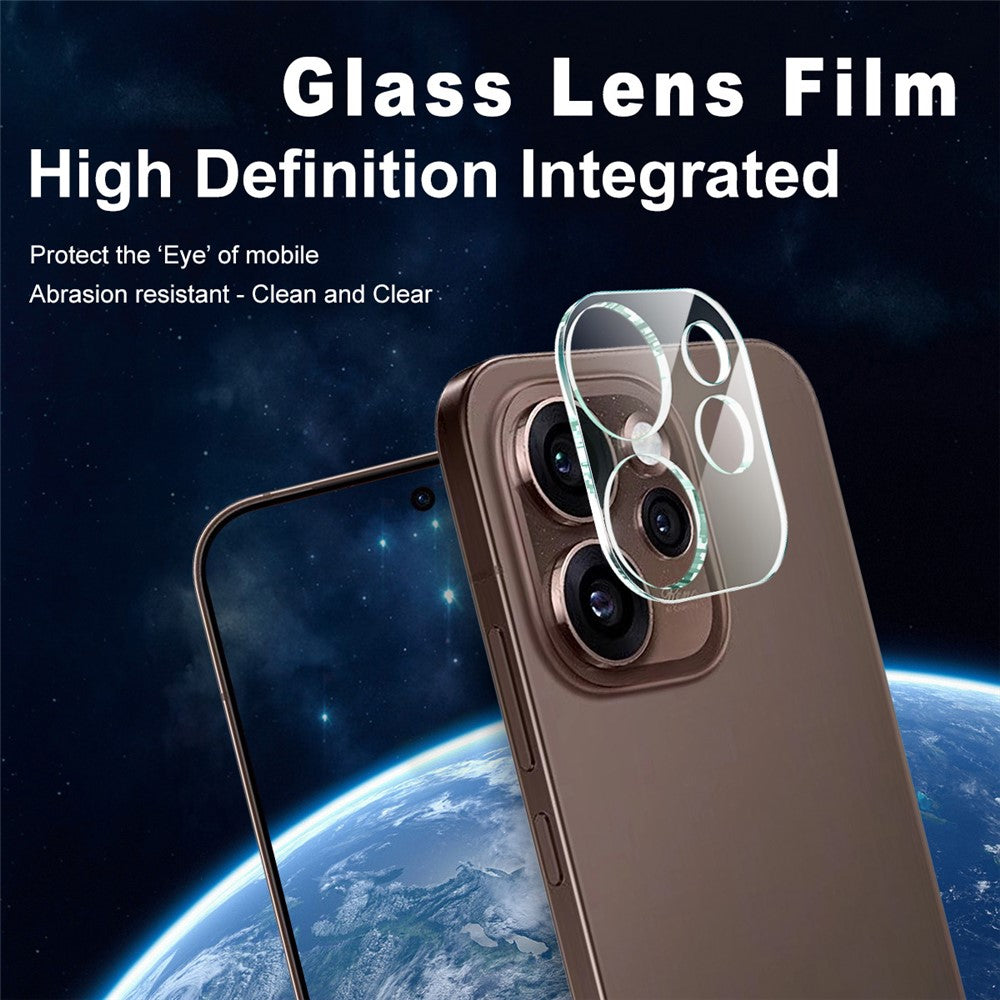 Tempered Glass Camera Lens Film+Acrylic Lens Cap IMAK For Oppo Reno15 Pro Max 5G (Global) / Reno15 Pro 5G (China)