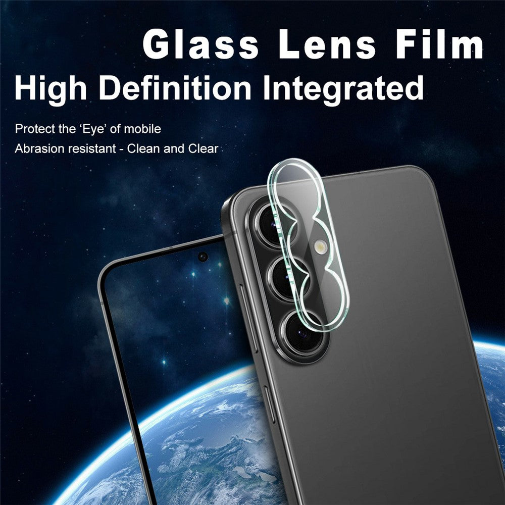 IMAK For Samsung Galaxy A57 5G Tempered Glass Full Cover Camera Lens Protector + Acrylic Lens Cap