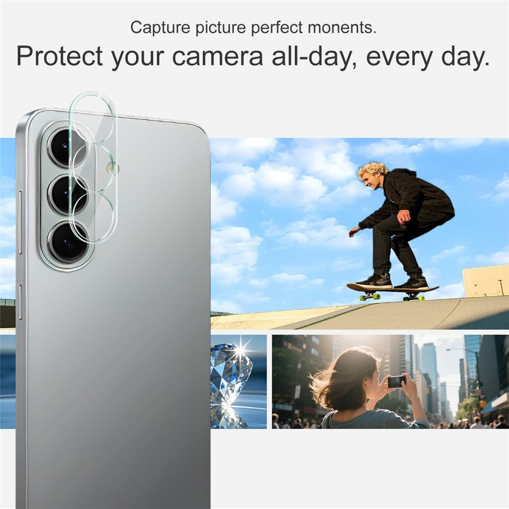 IMAK For Samsung Galaxy S26 Tempered Glass Full Cover Camera Lens Protector + Acrylic Lens Cap