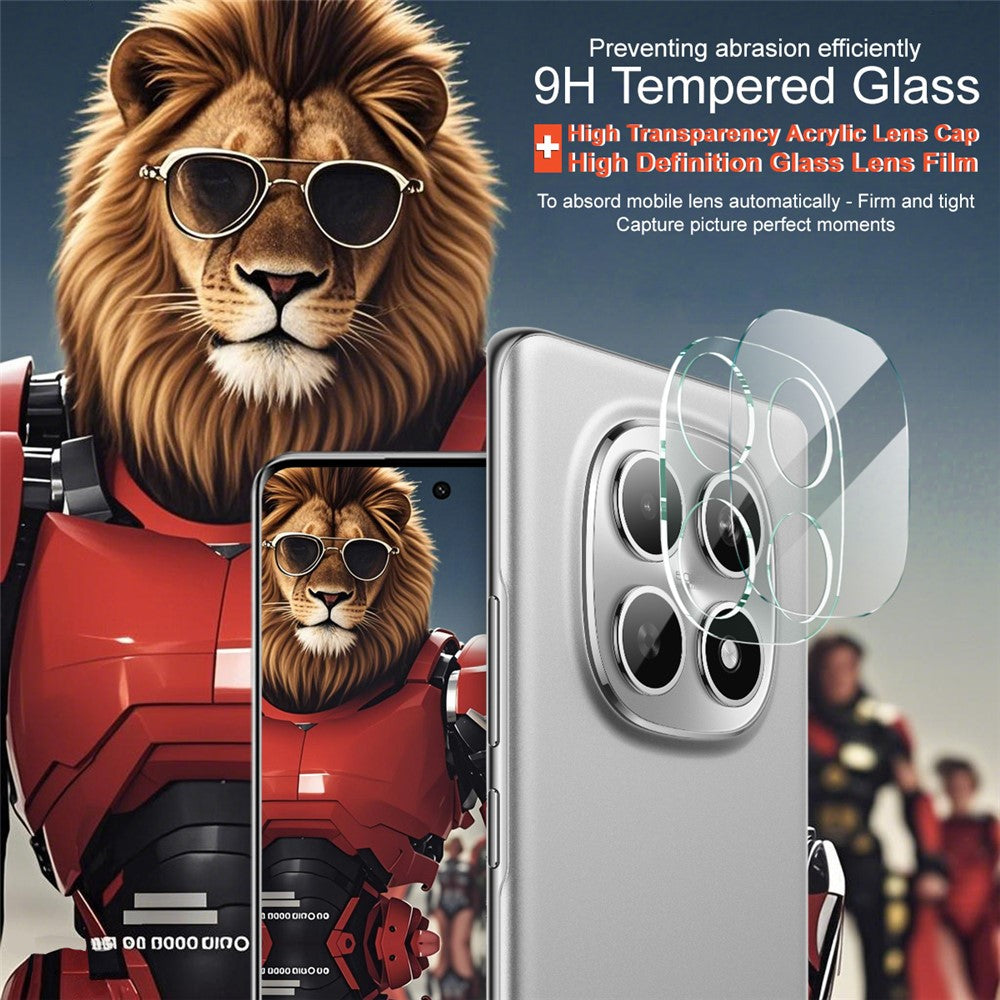 Tempered Glass Camera Lens Film+Acrylic Lens Cap IMAK For Xiaomi Poco M8 5G / Redmi Note 15 5G (Global)