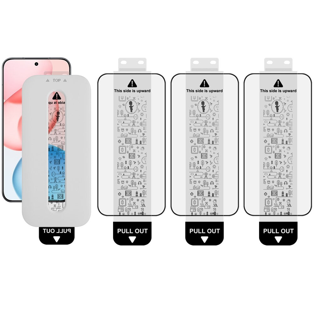 (3-Pack) Full Coverage Shockproof Tempered Glass Screen Protector with Installation Tool IMAK For Honor 400 5G (Global) / 400 Pro 5G (Global)