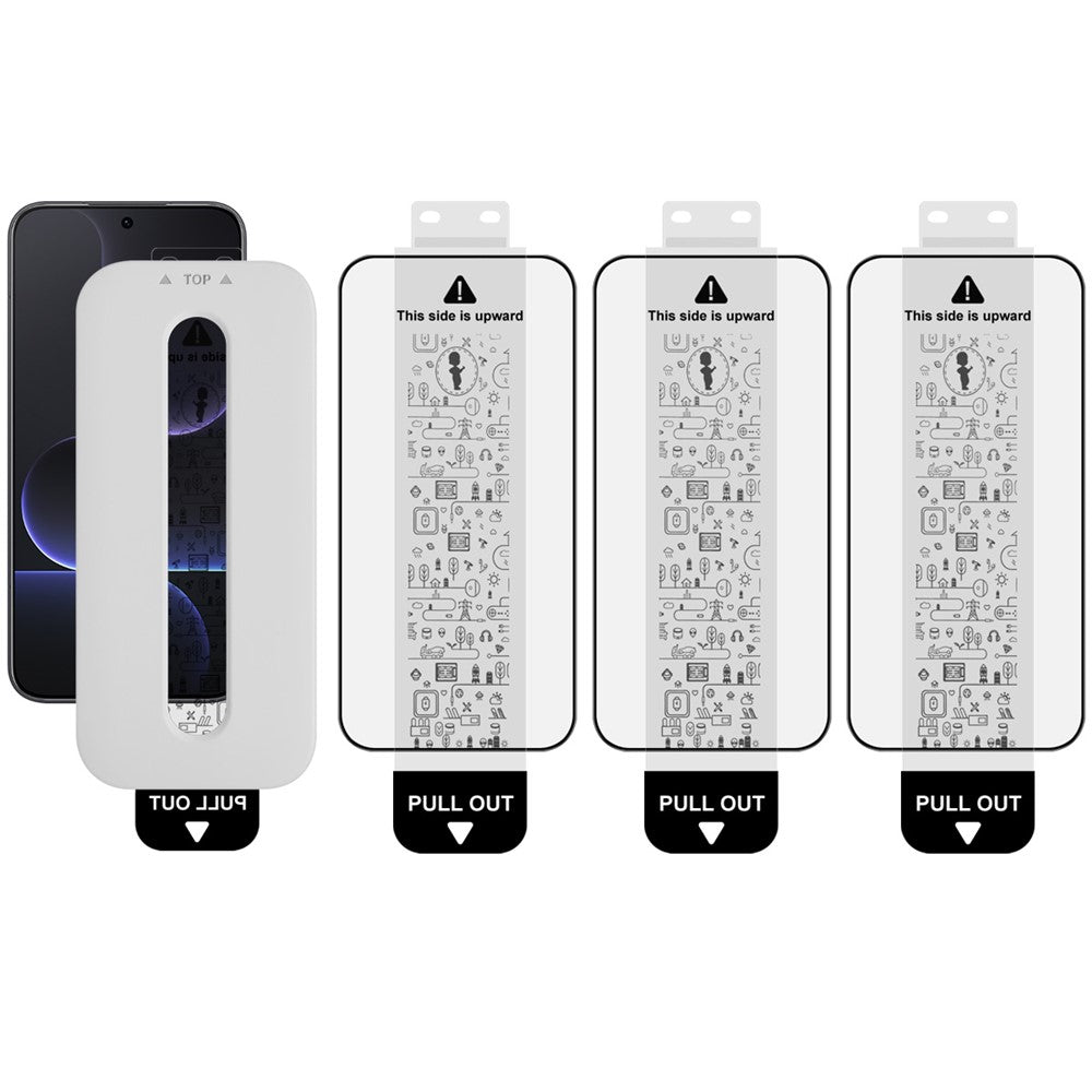(3-Pack) Full Coverage Shockproof Tempered Glass Screen Protector with Installation Tool IMAK For Honor 500 5G / 500 Pro 5G
