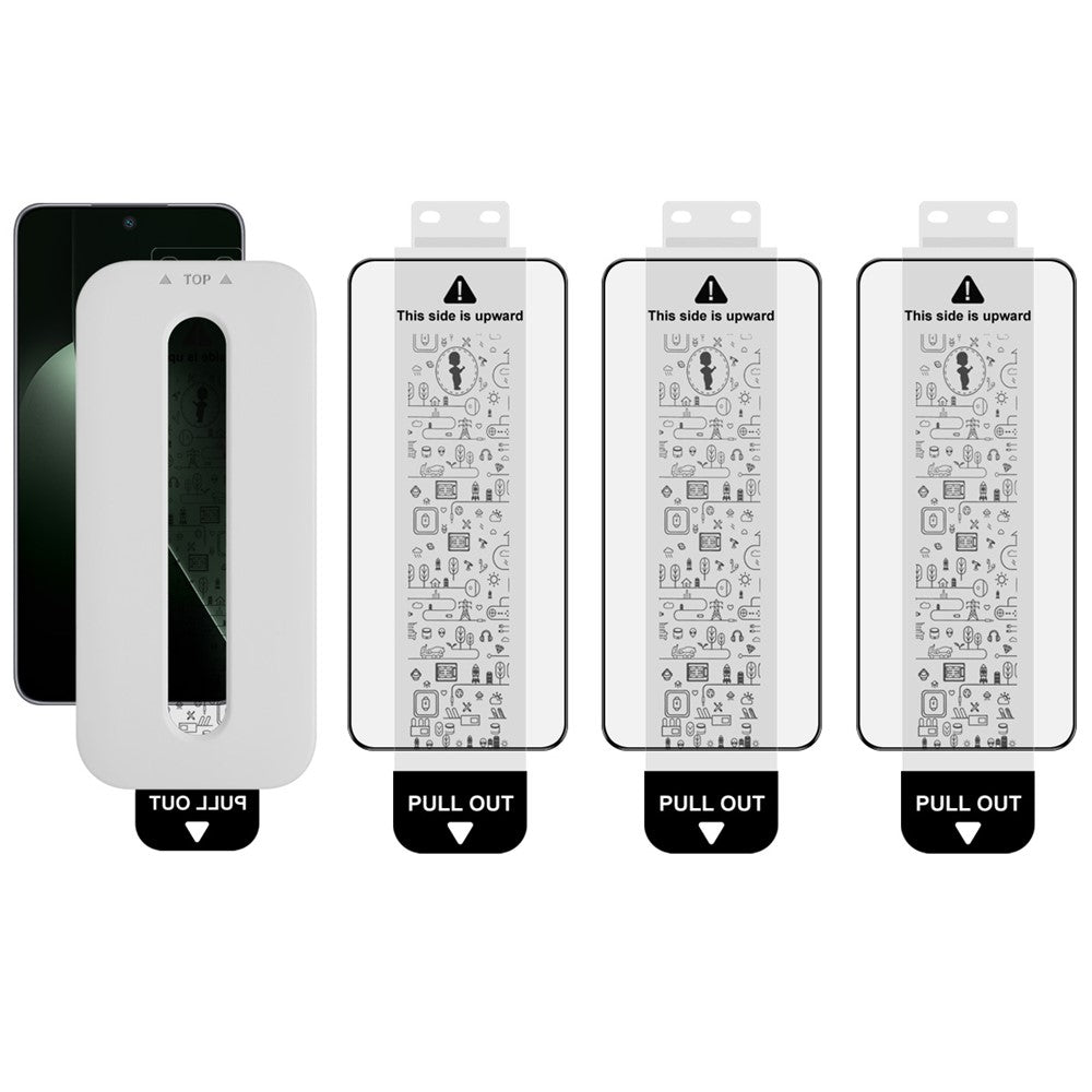 (3-Pack) Full Coverage Shockproof Tempered Glass Screen Protector with Installation Tool IMAK For Honor GT