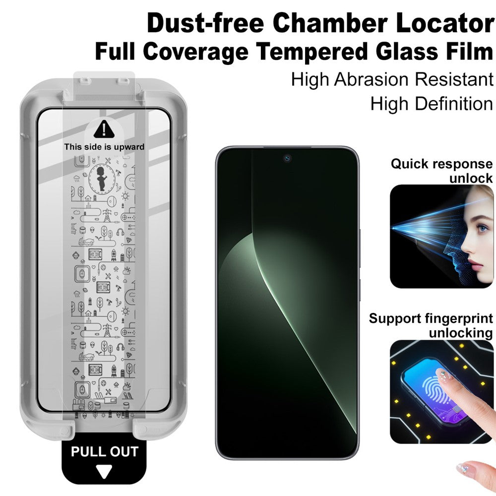 (3-Pack) Full Coverage Shockproof Tempered Glass Screen Protector with Installation Tool IMAK For Honor GT