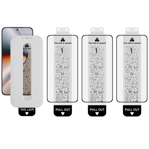 (3-Pack) Full Coverage Shockproof Tempered Glass Screen Protector with Installation Tool IMAK For Honor GT Pro