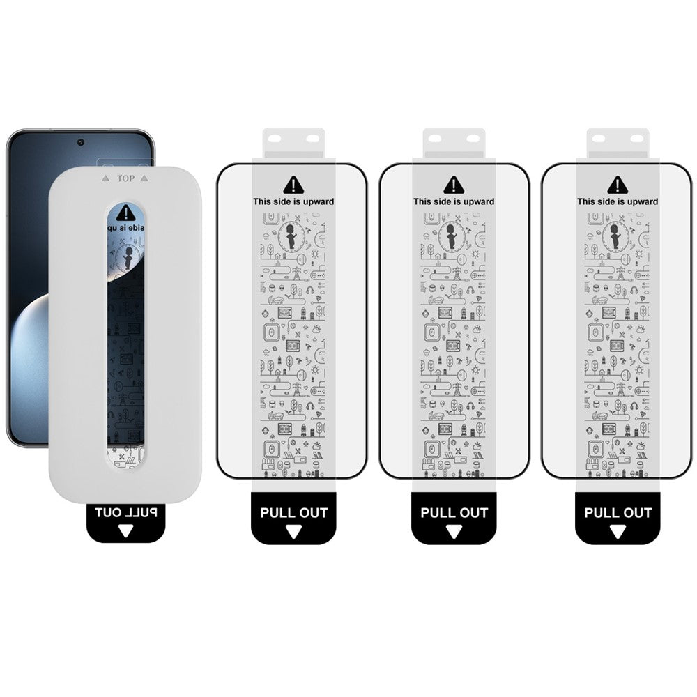 (3-Pack) Full Coverage Shockproof Tempered Glass Screen Protector with Installation Tool IMAK For Honor Magic7 5G