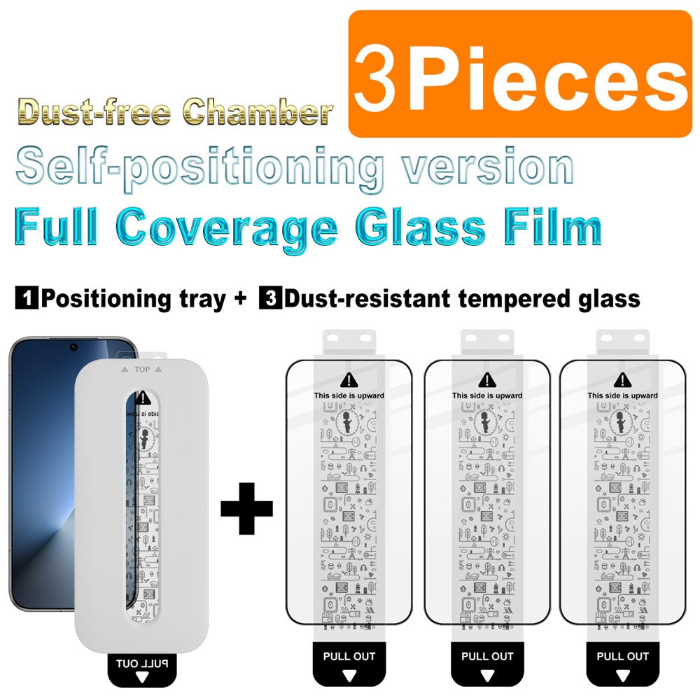 (3-Pack) Full Coverage Shockproof Tempered Glass Screen Protector with Installation Tool IMAK For Honor Magic8 5G