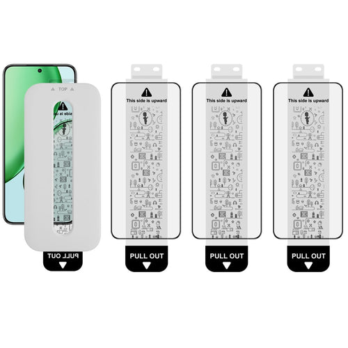 (3-Pack) Full Coverage Shockproof Tempered Glass Screen Protector with Installation Tool IMAK for Honor Magic8 Lite 5G / X9d 5G / X70 5G