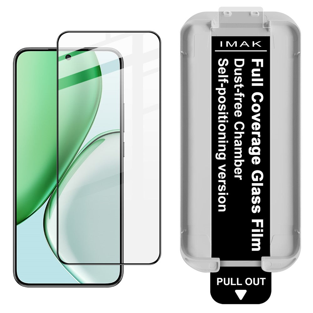 (3-Pack) Full Coverage Shockproof Tempered Glass Screen Protector with Installation Tool IMAK for Honor Magic8 Lite 5G / X9d 5G / X70 5G