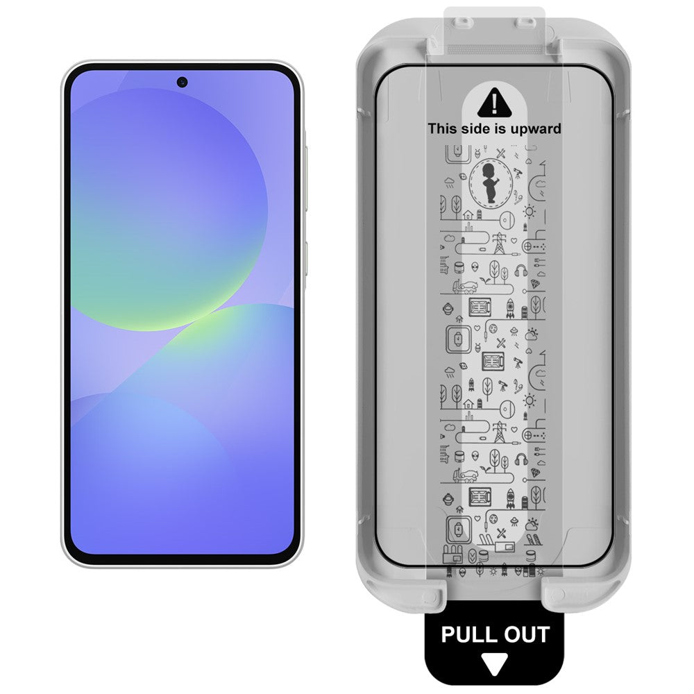 Full Coverage Shockproof Tempered Glass Screen Protector with Installation Tool IMAK For Samsung Galaxy A35 5G / A55 5G