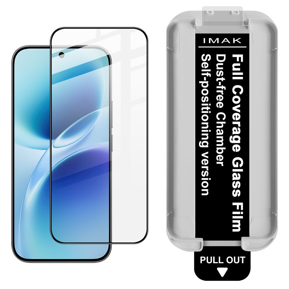 (3-Pack) Full Coverage Shockproof Tempered Glass Screen Protector with Installation Tool IMAK For vivo S50 5G