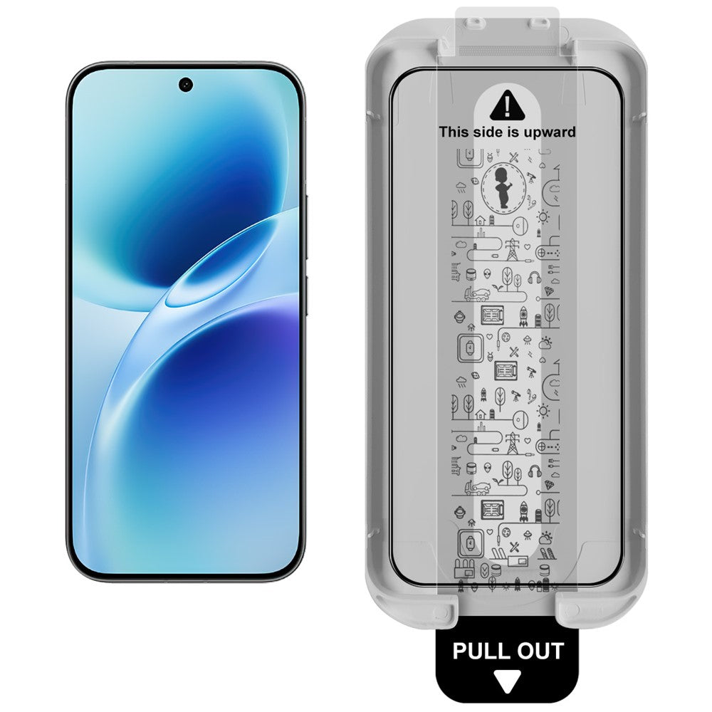 (3-Pack) Full Coverage Shockproof Tempered Glass Screen Protector with Installation Tool IMAK For vivo S50 5G