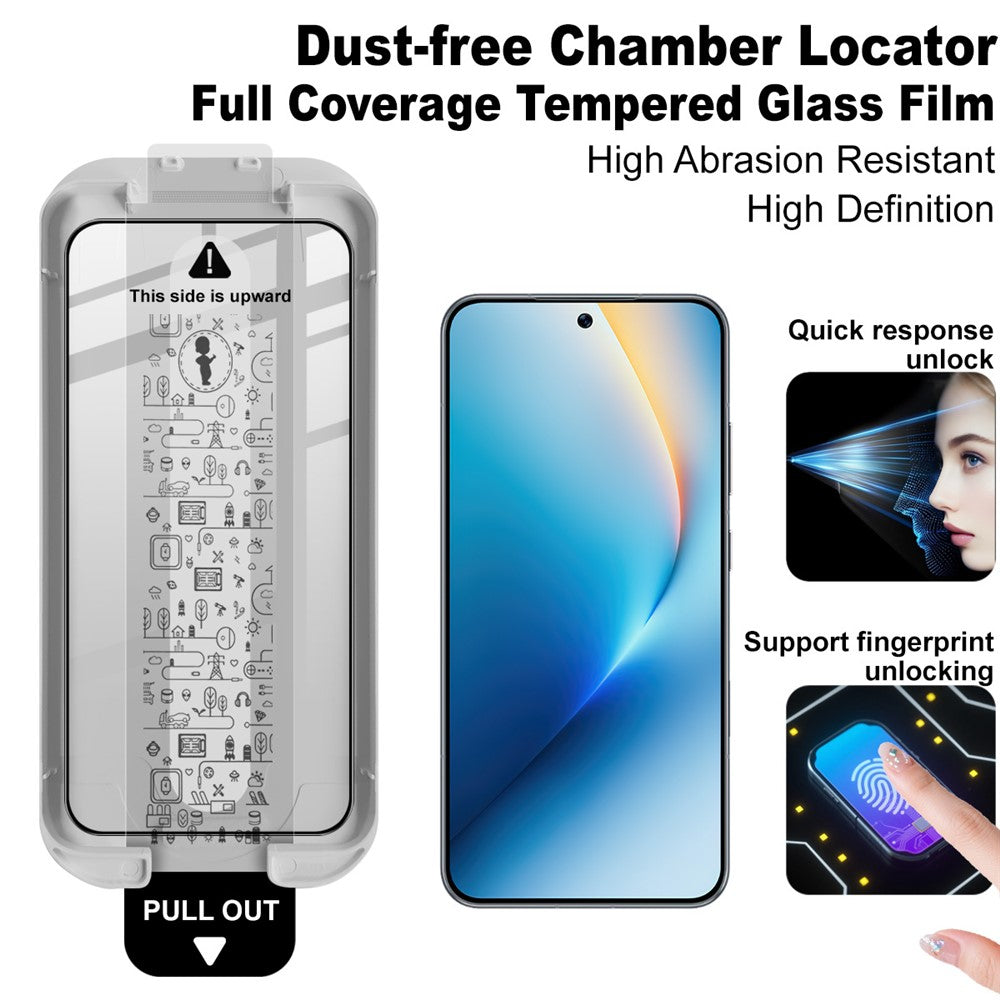 Full Glue HD Tempered Glass Screen Protector with Installation Tool IMAK For Honor Win 5G / Win RT 5G