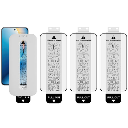 (3-Pack) Full Coverage Shockproof Tempered Glass Screen Protector with Installation Tool IMAK For Honor Win 5G / Win RT 5G