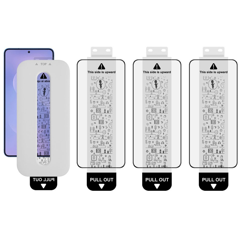 (3-Pack) Full Coverage Shockproof Tempered Glass Screen Protector with Installation Tool IMAK For Samsung Galaxy S26