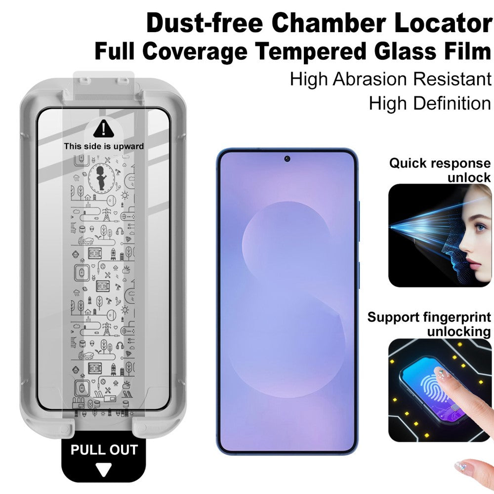 (3-Pack) Full Coverage Shockproof Tempered Glass Screen Protector with Installation Tool IMAK For Samsung Galaxy S26