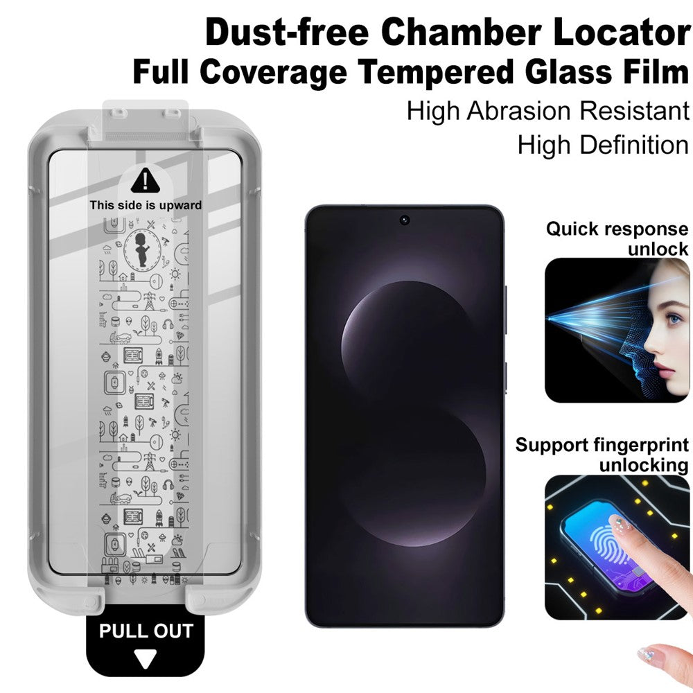 Full Coverage Shockproof Tempered Glass Screen Protector with Installation Tool IMAK For Samsung Galaxy S26 Ultra