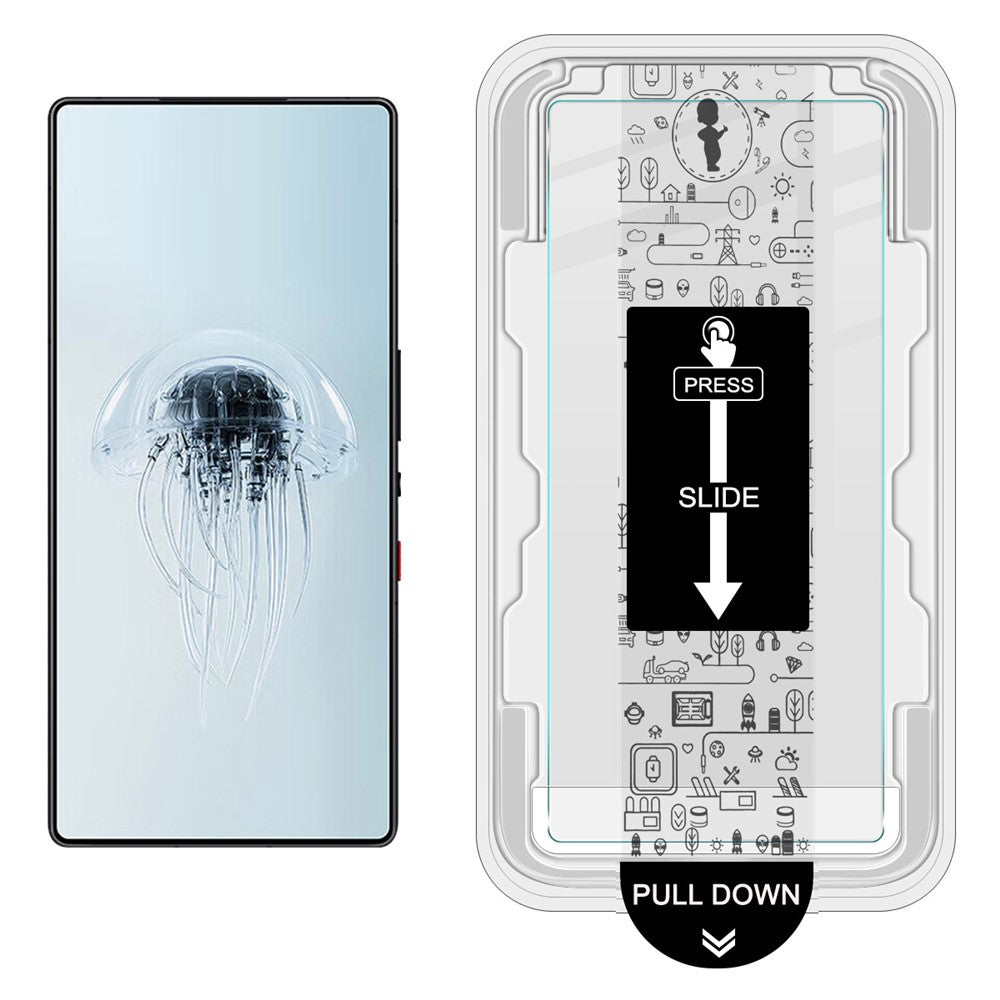 IMAK H Series Tempered Glass Screen Protector with Installation Frame For ZTE nubia RedMagic 11 Air 5G