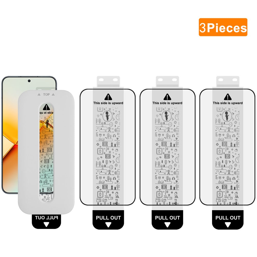 (3-Pack) Full Coverage Shockproof Tempered Glass Screen Protector with Installation Tool IMAK For Honor Power2 5G
