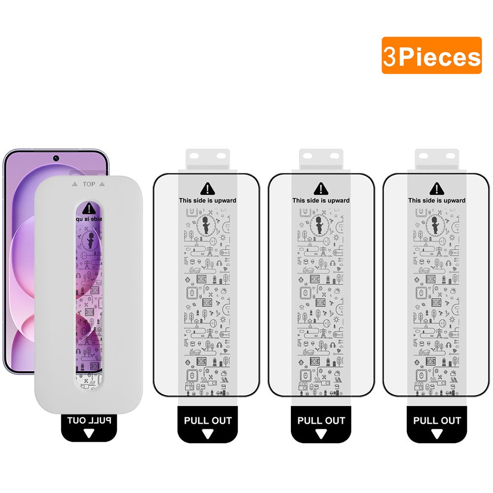 (3-Pack) Full Coverage Shockproof Tempered Glass Screen Protector with Installation Tool IMAK For Honor Magic8 Pro Air 5G