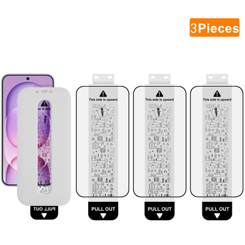 (3-Pack) Full Coverage Shockproof Tempered Glass Screen Protector with Installation Tool IMAK For Honor Magic8 Pro Air 5G