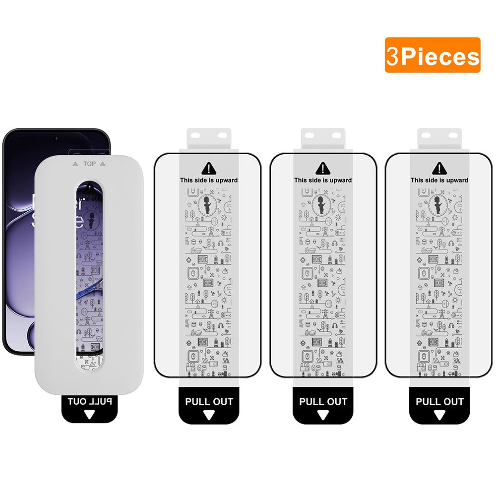 (3-Pack) Full Coverage Shockproof Tempered Glass Screen Protector with Installation Tool IMAK For OnePlus Turbo 6 5G / Turbo 6V 5G / Nord 6 5G