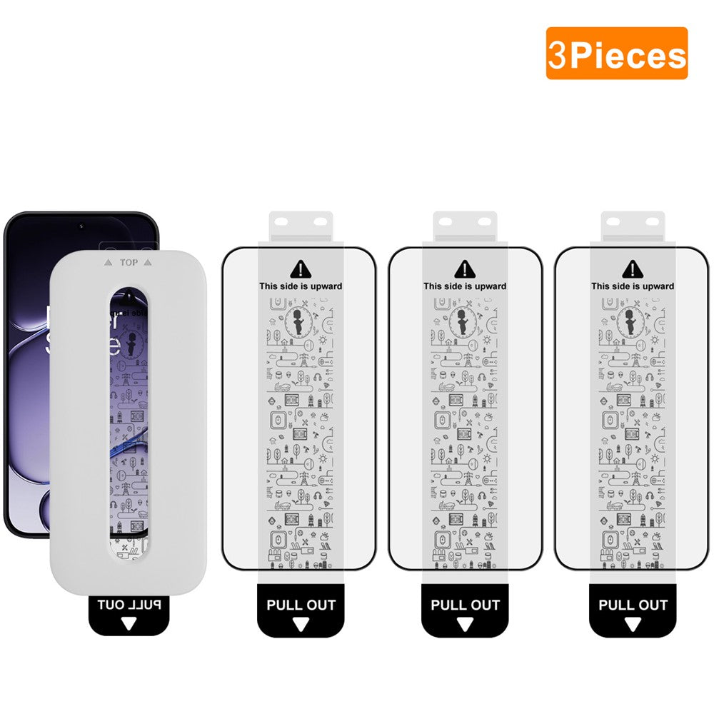 (3-Pack) Full Coverage Shockproof Tempered Glass Screen Protector with Installation Tool IMAK For OnePlus Turbo 6 5G / Turbo 6V 5G / Nord 6 5G