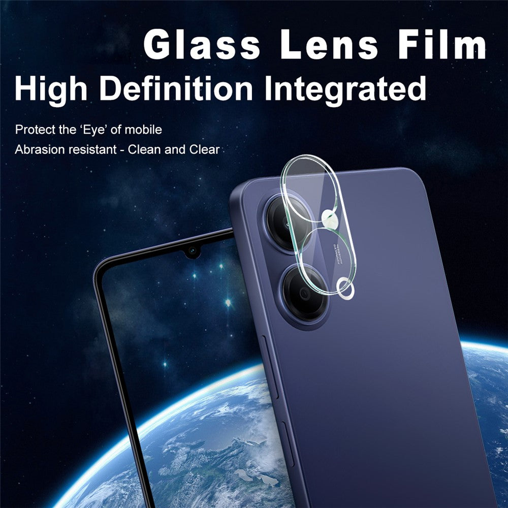 IMAK For vivo Y05 4G Tempered Glass Full Cover Camera Lens Protector + Acrylic Lens Cap