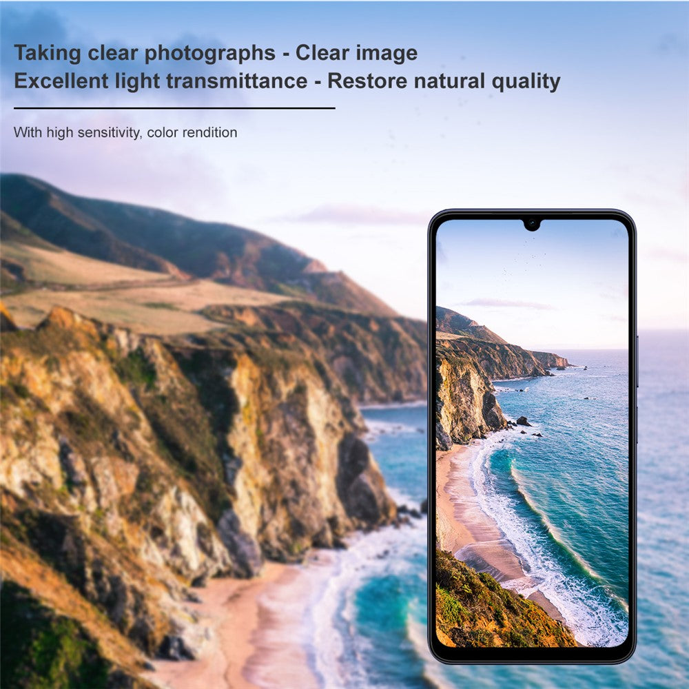 IMAK For vivo Y05 4G Tempered Glass Full Cover Camera Lens Protector + Acrylic Lens Cap