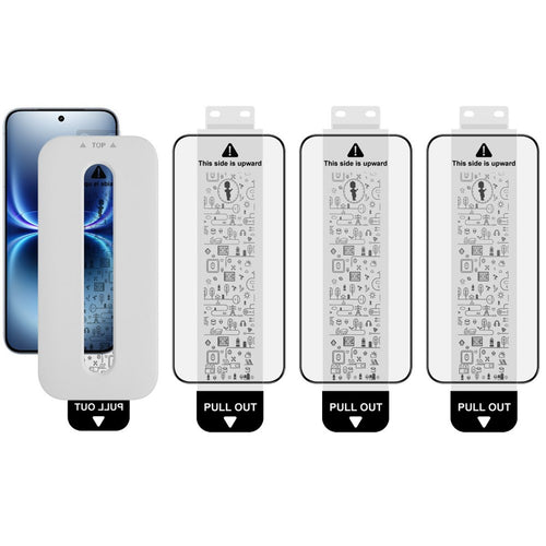 (3-Pack) Full Coverage Shockproof Tempered Glass Screen Protector with Installation Tool IMAK For vivo iQOO 15 Ultra 5G