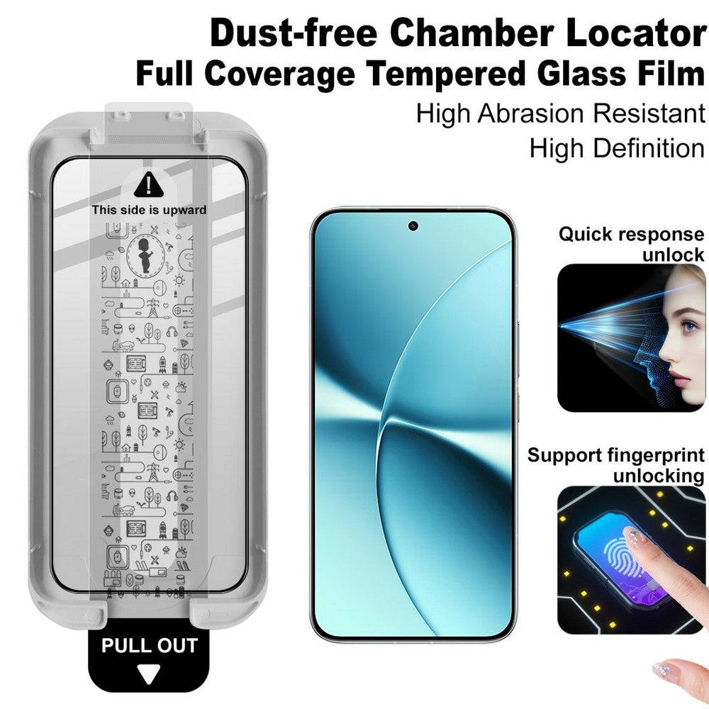 Full Coverage Shockproof Tempered Glass Screen Protector with Installation Tool IMAK For Xiaomi Redmi Turbo 5 5G / Poco X8 Pro 5G