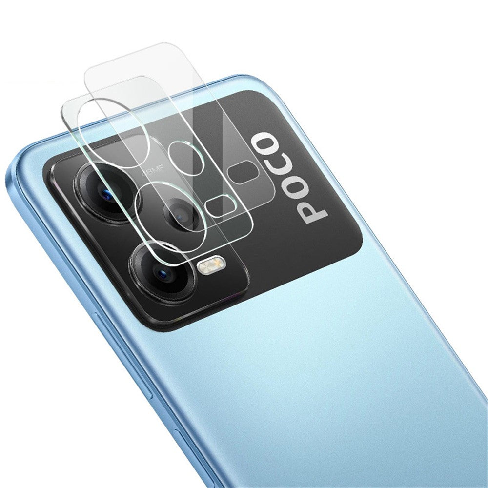 Tempered Glass Camera Lens Film+Acrylic Lens Cap IMAK For Xiaomi Redmi Note 12 5G (India) / Poco X5 5G
