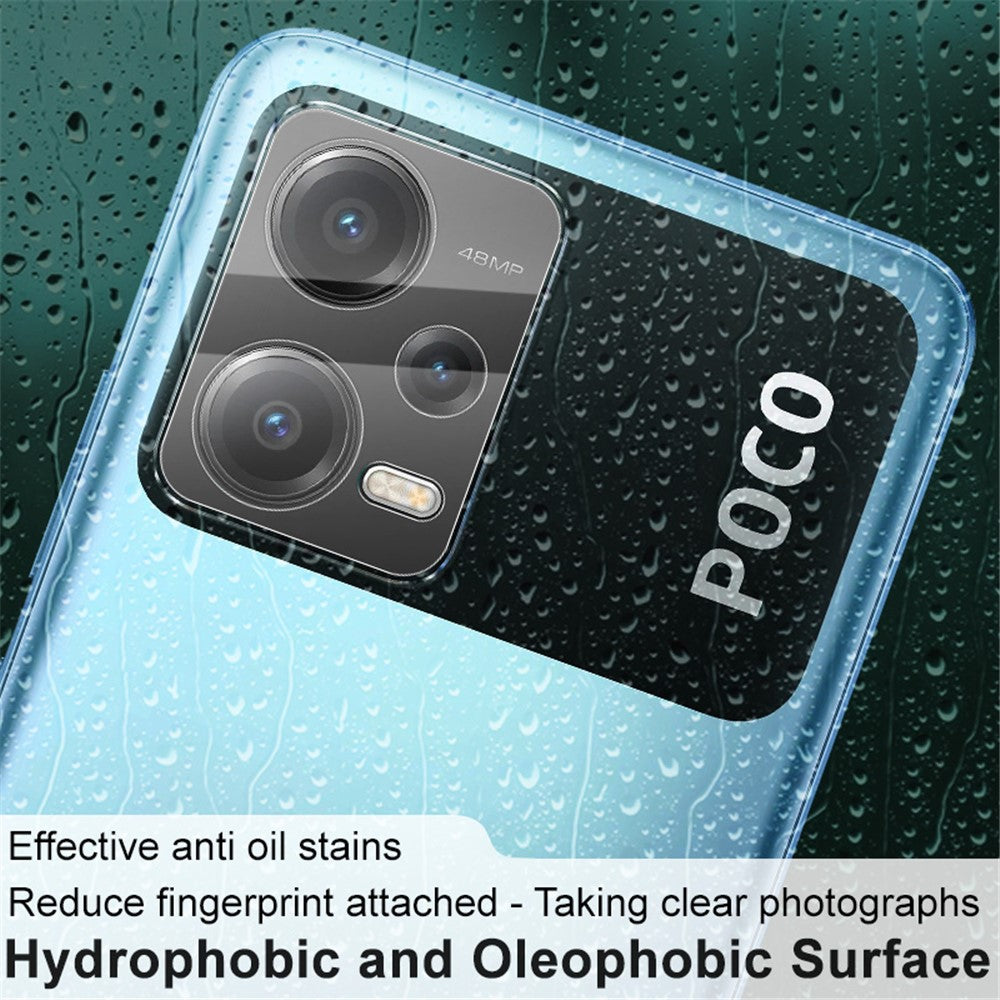 Tempered Glass Camera Lens Film+Acrylic Lens Cap IMAK For Xiaomi Redmi Note 12 5G (India) / Poco X5 5G