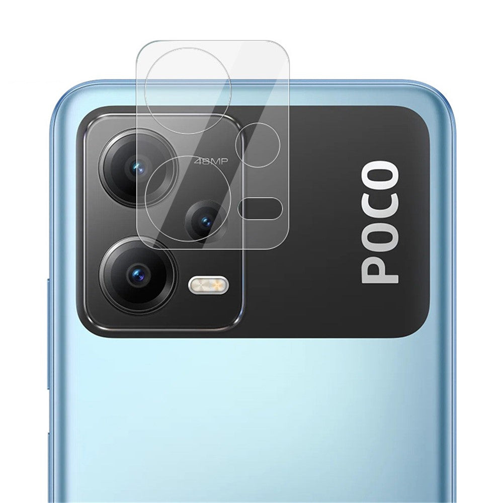 Tempered Glass Camera Lens Film+Acrylic Lens Cap IMAK For Xiaomi Redmi Note 12 5G (India) / Poco X5 5G