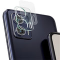Tempered Glass Camera Lens Protector with Acrylic Lens Cap IMAK For Motorola Moto G73 5G