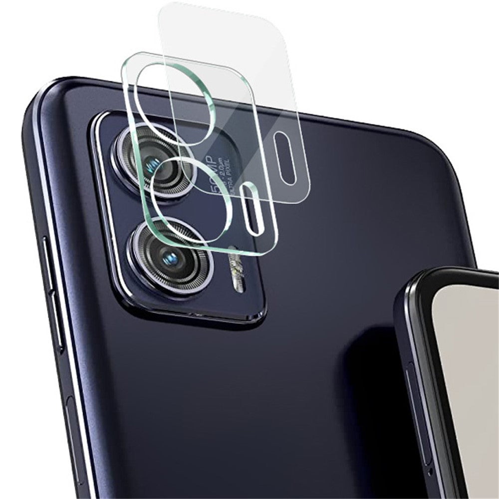 Tempered Glass Camera Lens Protector with Acrylic Lens Cap IMAK For Motorola Moto G73 5G