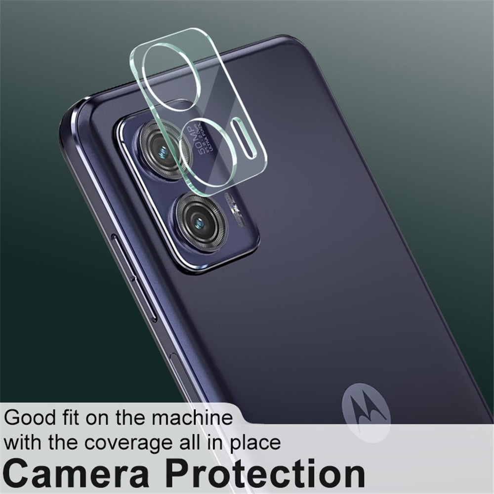 Tempered Glass Camera Lens Protector with Acrylic Lens Cap IMAK For Motorola Moto G73 5G