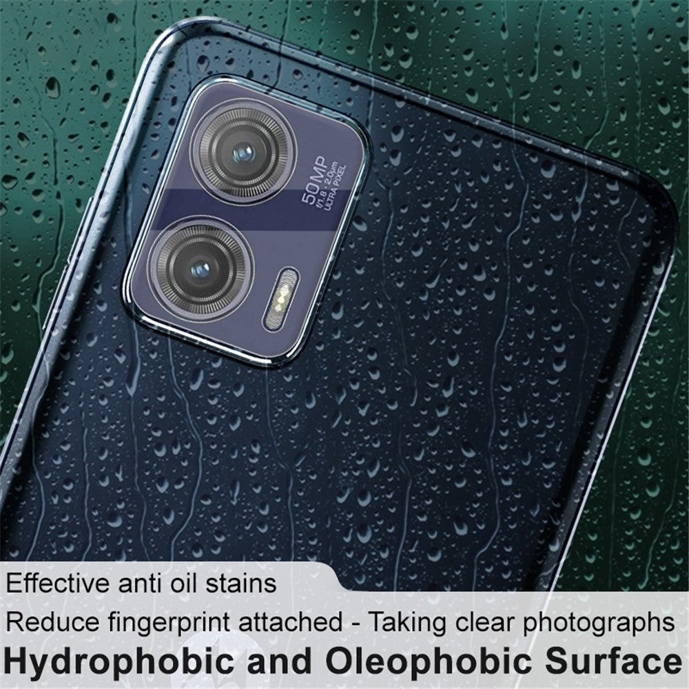 Tempered Glass Camera Lens Protector with Acrylic Lens Cap IMAK For Motorola Moto G73 5G