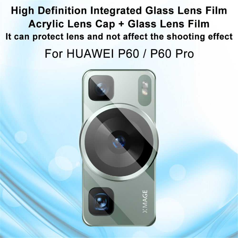 IMAK For Huawei P60 / P60 Pro Integrated Lens Film High Definition Tempered Glass Protector Acrylic Lens Cap