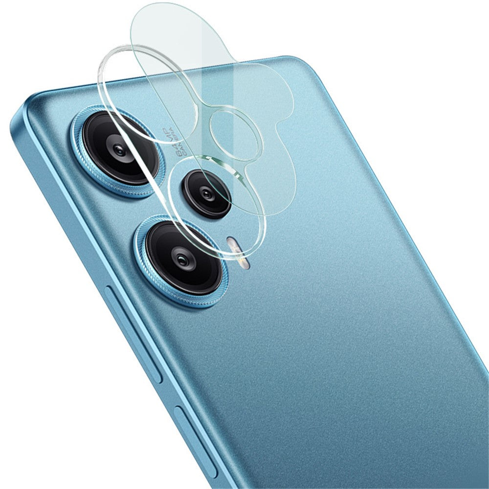Tempered Glass Camera Lens Film+Acrylic Lens Cap IMAK For Xiaomi Redmi Note 12 Turbo / Poco F5 5G