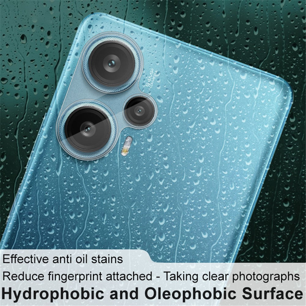 Tempered Glass Camera Lens Film+Acrylic Lens Cap IMAK For Xiaomi Redmi Note 12 Turbo / Poco F5 5G
