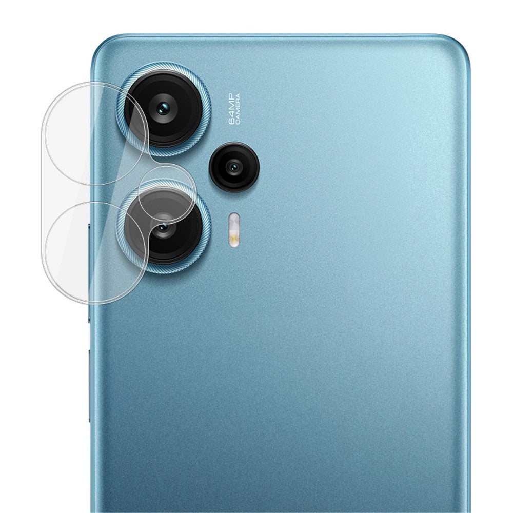 Tempered Glass Camera Lens Film+Acrylic Lens Cap IMAK For Xiaomi Redmi Note 12 Turbo / Poco F5 5G