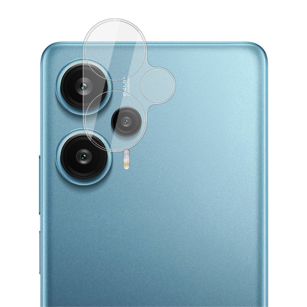 Tempered Glass Camera Lens Film+Acrylic Lens Cap IMAK For Xiaomi Redmi Note 12 Turbo / Poco F5 5G